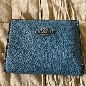 Light Blue Coach Bifold Wallet